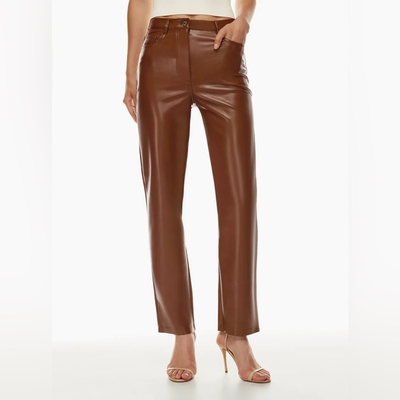 Wilfred Black Faux Leather Pants - Picture 4 of 8